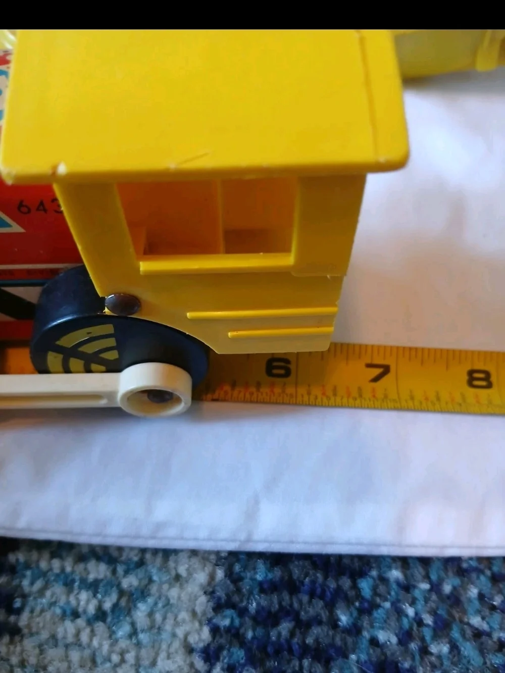 Vintage 1964 Fisher Price Toot-Toot Train #643 Wood & Plastic Pull Toy